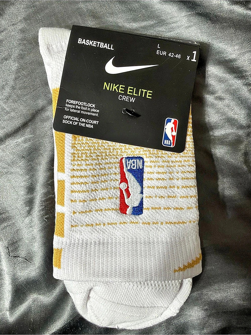 Nike Elite Crew Basketball Socks L NWT